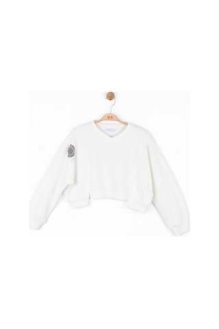 Nk Kids Kız Çocuk Sweatshirt 37818 Ekru