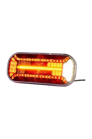 Frıstom 12v-36v Stop Lambası Ledli Kayar Sinyalli 6 Fonksiyonlu 302 130 Mm Sol E9