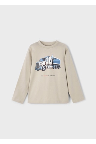 Mayoral Uzun Kollu Erkek Çocuk T-shirt 4085 Vizon