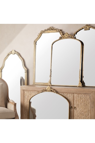Mudo Home Marlena Duvar Aynası Gold 61x103cm Altın