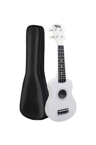 Midex Ukx-901wh Beyaz Soprano Ukulele Askı Çanta Metod Pena
