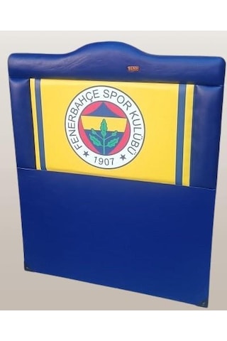 Dk Taraftar Fenerbahçe Suni Deri Kumaş Tek Kişilik Başlık Mavi 90 CM