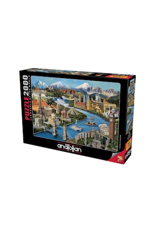 Anatolian 2000 Parça Simge Yerler (popular Landmarks) Puzzle