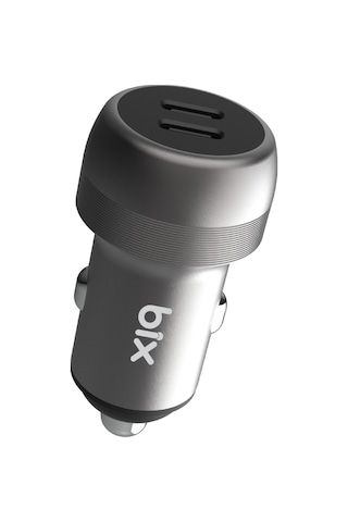 Bix Bxcc100w 100w 2 Type-c Portlu Mini Araç İçi Hızlı Şarj Cihazı