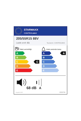 Starmaxx 205/55 R15 88V ControLMax Yaz Lastiği 2026