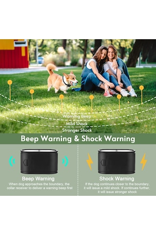 Lemestar Köpekler İçin Siyah Abs Kordonlu Alıcılı Kuruşluk, Elektronik Çit Uyumlu, H45288 Ek Parçası, 60cm Uzunluk