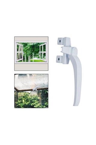 Trendooze Homyl Pencere Kolları Beyaz Kanat Kilitleme Kapılar İçin Sağ