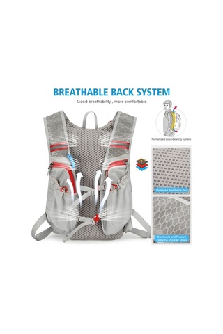 Artfulabode Su Siyah Sırt Sırt Sırt Nefes Mekan Koşu Kapasiteli Hidrasyon Hafif Geçirmez Dış Çantası Çantası Çantası Büyük Bisiklet Alabilir Ya Siyah