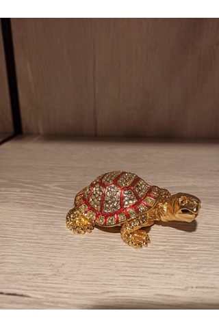 Swarovski Taşlı Kaplumbağa Mücevherlik / Dekoratif Biblo
