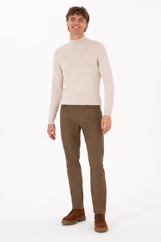 U.S. Polo Assn. Erkek Haki Slim Fit Kanvas / Chino Pantolon 50310340-VR027