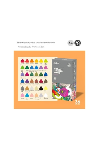 Tuomeng Çocuk Renkli Kalem Yağlıboya Sanat Seti Kroki Kurşun Yaratıcı Eleman Renk Kurşun 36 Renk Md6186 Beyaz