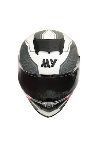 My Helmets Mks001-wrg Yarış Spoiler Güneş Vizörlü Şeffaf Full Face Motosiklet Kaskı
