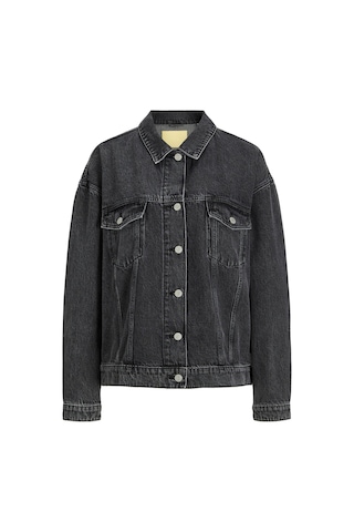 Jack & Jones Kadin Dügme Kapamali Denim Ceket - Orly 12259731 Grey Denim Siyah