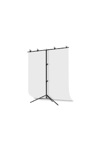 Deyatech White Screen Beyaz Fon Perde (1.5x2m)+T Standı+ 4 Fon Ma