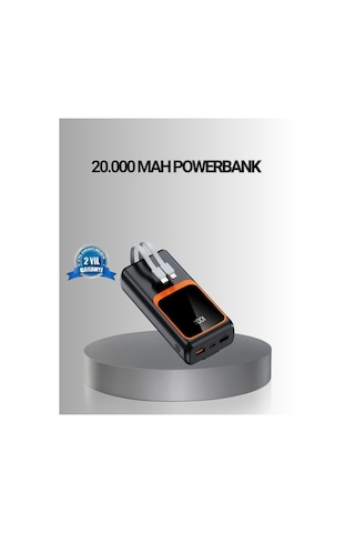 Powerbank 20000 Mah Yüksek Kapasiteli Ve 22.5w Hızlı Şarj Destekli