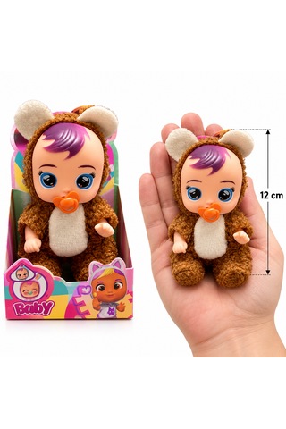 Lovely Peluş Kostümlü Mini Bebek Oyuncak 12 Cm Yeşil