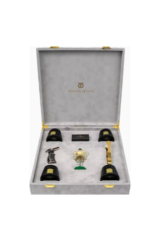 Touch Of Oud Gray Velvet Exclusive Hediye Seti, Bukhoor Ve Dukhoon Tütsü Seti Oda Kokuları Gri Diğer