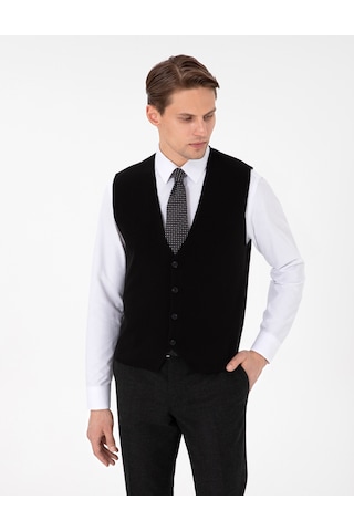 Pierre Cardin Erkek Siyah Yelek Triko 50300522-vr046 Siyah