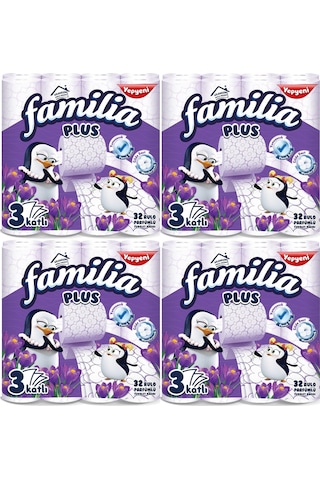 Familia Plus Tuvalet Kağıdı 3 Katlı 128 Li Paket Sihirli Çiçekler