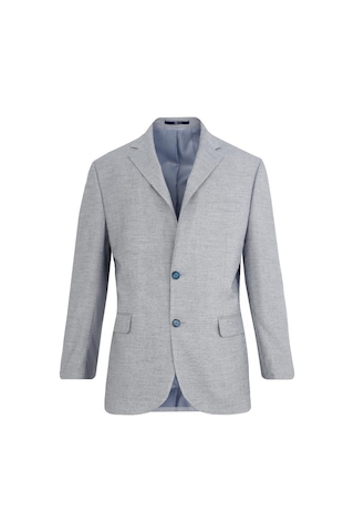 Uki Mavi Casual Mono Yaka Ceket Mavi