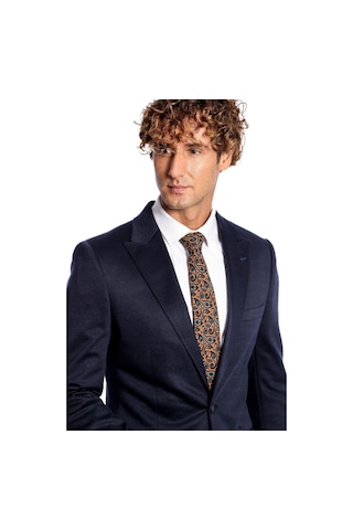 Wessi Lacivert Düz Slim Fit Erkek Ceket Lacivert