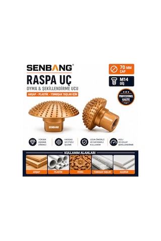 Senbang 70 Mm M14 Raspalama Diski Ahşap Oyma Diski Tungsten Karbür Oyma Ve Şekillendirme Ucu Avuç Taşlama Makinesi İçin