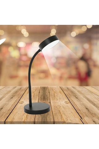 Şarjlı Masa Lambası 3 Farklı Renk Moduna Dokunmatik Geçiş Cata Berlin Siyah Dimmerli Işığı Ayarlanabilir