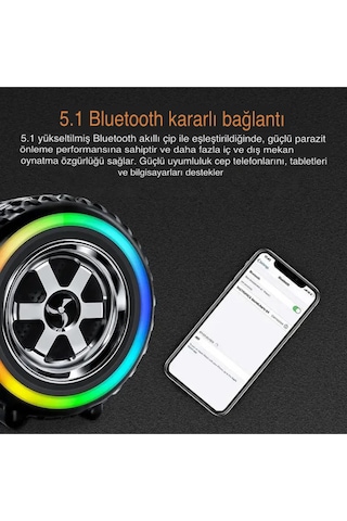 Bluetooth Hoparlör Mini Taşınabilir Tekerlek Model G2389