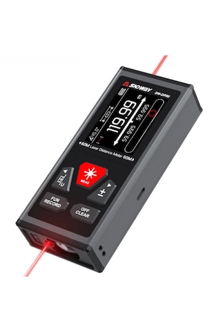 Sndway Sw-dr60 Çift Yön Lazerli Lazermetre 60m+60m Dikey Ve Yatay Ölçüm