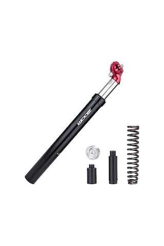 Zoom Bisiklet Süspansiyonlu Koltuk Direği Bisiklet Sele Direğinin Değiştirilmesi Alüminyum Ayarlanabilir Koltuk Borusu - Kırmızı/31.6x350mm