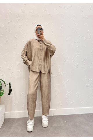 Kadın İkili Takım Bej