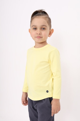 Toontoy Kids Toontoy Erkek Çocuk Baskılı Bisiklet Yaka Uzun Kollu Tişört Lacivert