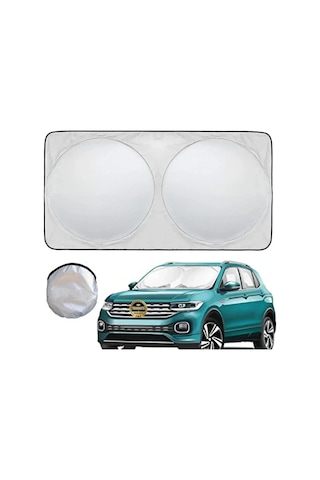 Trakmats Byd Seal U Dm-i İle Uyumlu Oto Ön Cam Güneşlik, Katlanabilir Milfonlu Yuvarlak, Uv Koruma, Kılıflı, 150x70 Cm, Üniversal 64626806