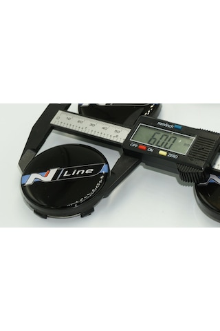Hyundai N Line Logo Siyah Jant Göbeği Kapak Seti 60mm