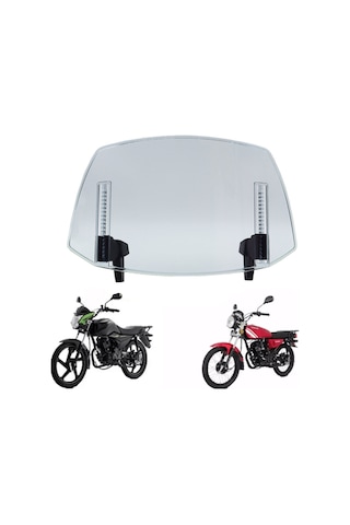 Hallow-motosiklet Ön Cam Uzatma Ön Cam Deflektör Ayarlanabilir Lmk00163trbl