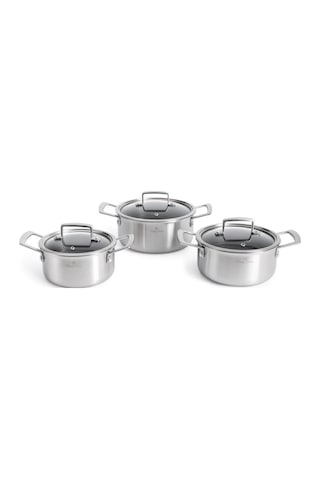 Maxx Doria Steel Fusion Jr 6 Parça Tencere Takımı Pa3040 Gri Maxx Doria Steel Fusion Jr 6 Parça Tencere Takımı Pa3040 Gri