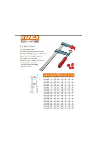 Kanca Büyük Tip İşkence 60 Cm. Marangoz İşkencesi