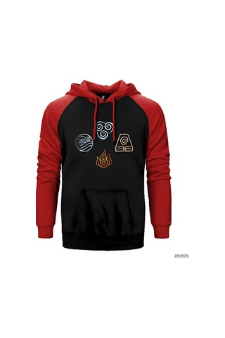 Avatar The Last Air Elements Sarı Renk Reglan Kol Sweatshirt / Hoodie