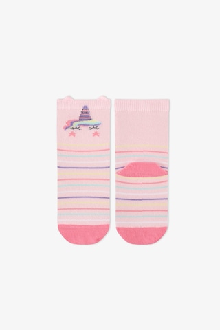 Penti Kız Çocuk Pembe Unicorn Sky Pamuklu 4 Çift Soket Çorap