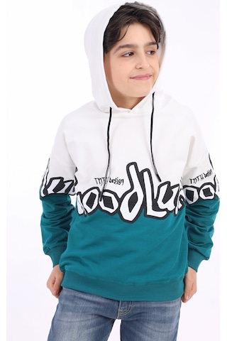 Toontoy Erkek Çocuk Baskılı Sweatshirt Petrol Mavi
