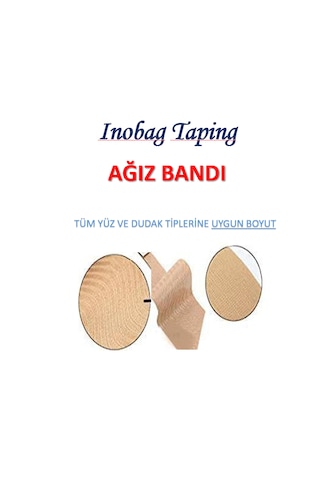 Ağız Bandı Horlama Önleyici - 30 Adet, Ten Rengi Pamuk Kumaş,
