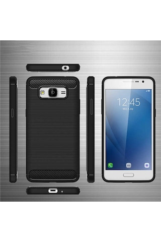 Samsung Uyumlu Galaxy J2 Prime Kılıf Zore Room Silikon Kapak Siyah