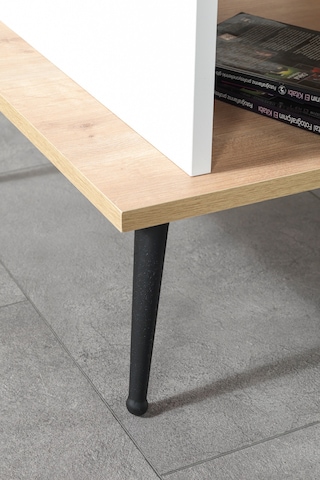 2011 Şile Metal Ayaklı Orta Sehpa , Salon Sehpası Beyaz - Safir Beyaz - Safir