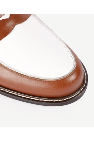Yargıcı Maskülen Retro Loafer Kahverengi
