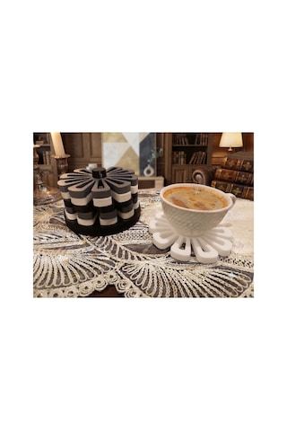 Çiçekli Bardak Altlığı - 902093538 Diğer