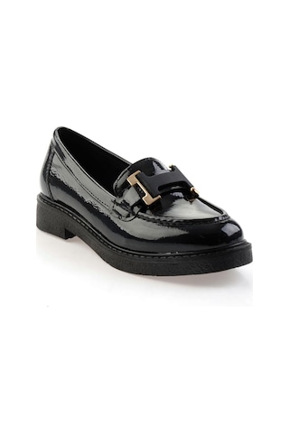 Bambi Siyah Kadın Loafer Ayakkabı K01257050098 Siyah