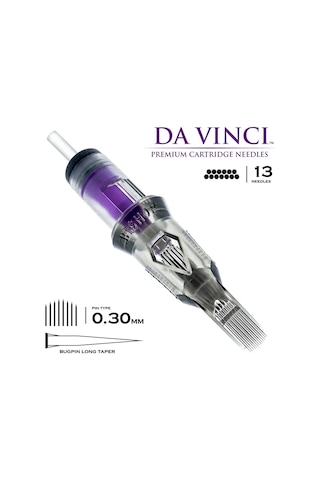 Bishop Davinci V2 1013 Cmlt Curved Magnum Bugpin Long Taper Kartuş Dövme İğnesi