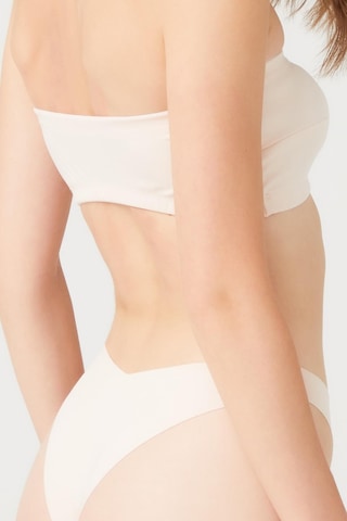 Ten Straplez Crop Top Büstiyer Ten Rengi