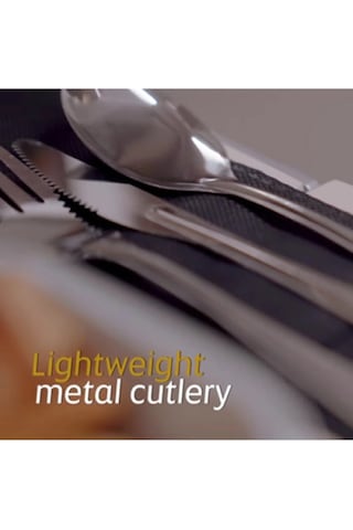 Guestinhouse Sola Tek Kullanımlık / Yıkanabilir Paslanmaz Çelik Çatal, Kaşık Ve Bıçak 10 Lu Set Inox
