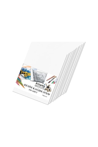 Resim Kağıdı 35x50 100 Lü 100 gr 1 Paket 35*50 Resim Kartonu